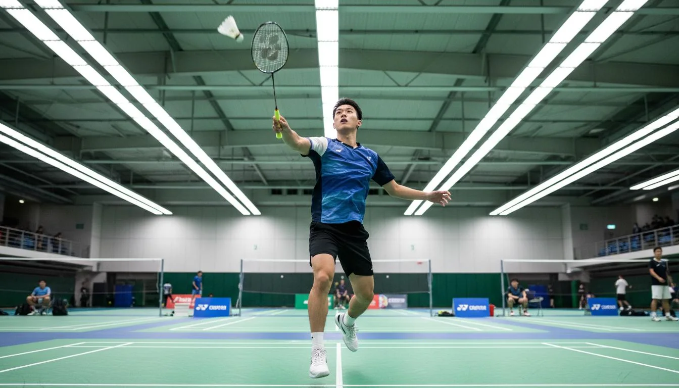 Badminton court flooring