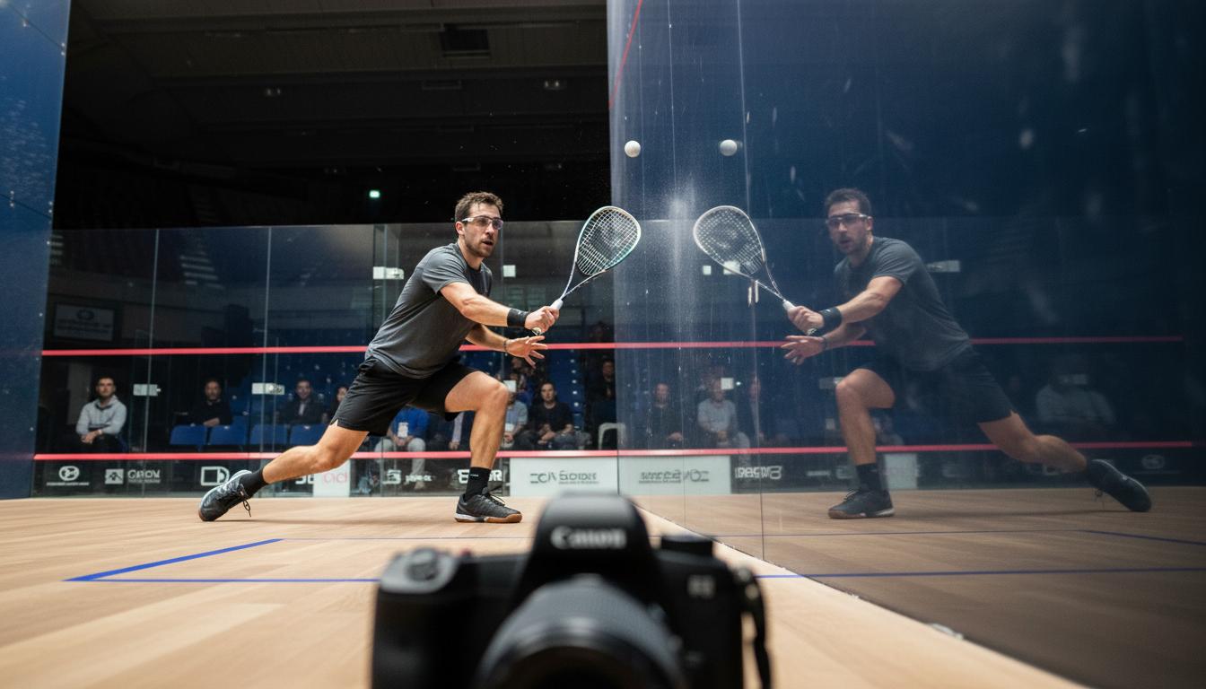 Squash court construction