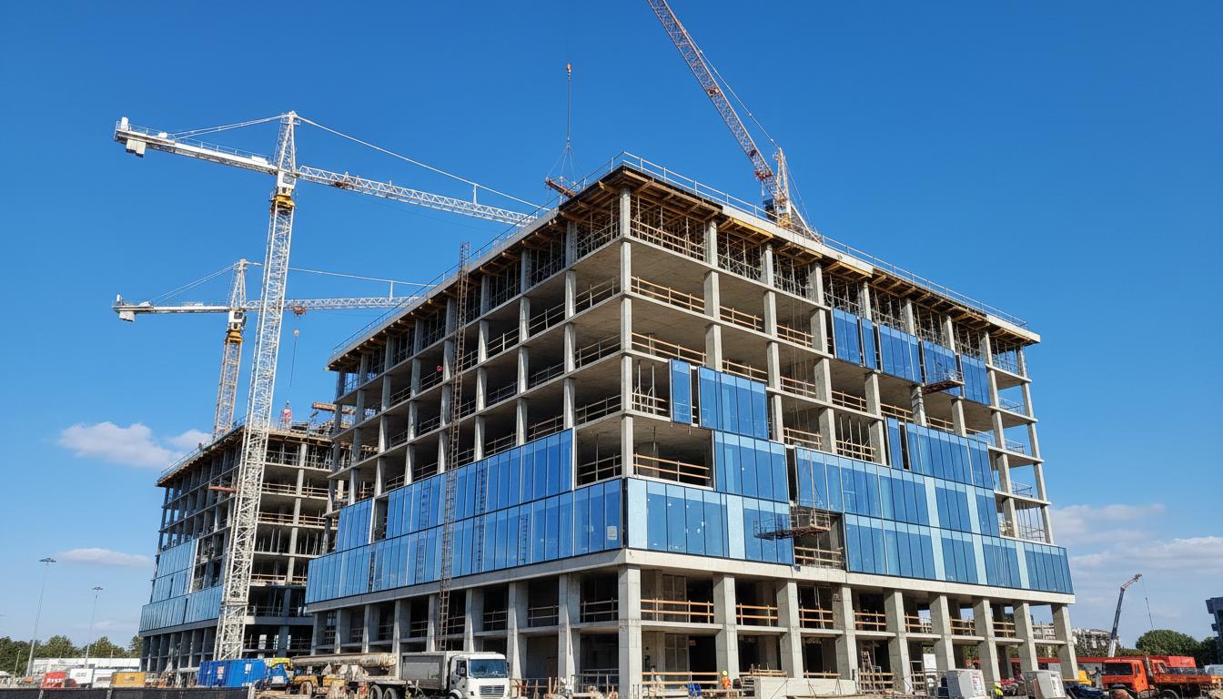 Turnkey commercial building under construction